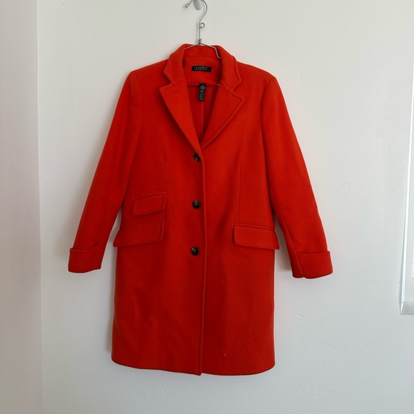 Ralph Lauren will dress Coat Orange - Picture 1 of 6